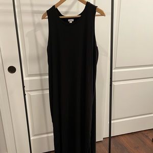 Cuyana Drape Back Dress Black